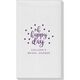 Confetti Dots Oh Happy Day Linen Like Guest Towels Image 2 of 3